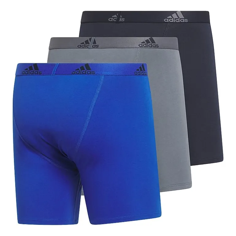 adidas Stretch Cotton Mens 3 Pack Boxer Briefs 5158001a