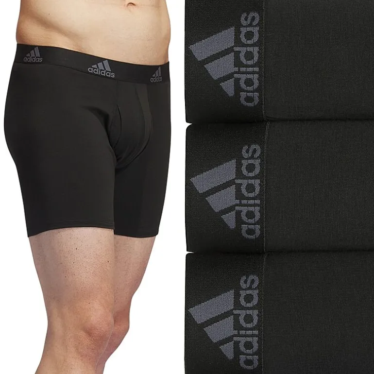 adidas Stretch Cotton Mens 3 Pack Boxer Briefs 5158001a