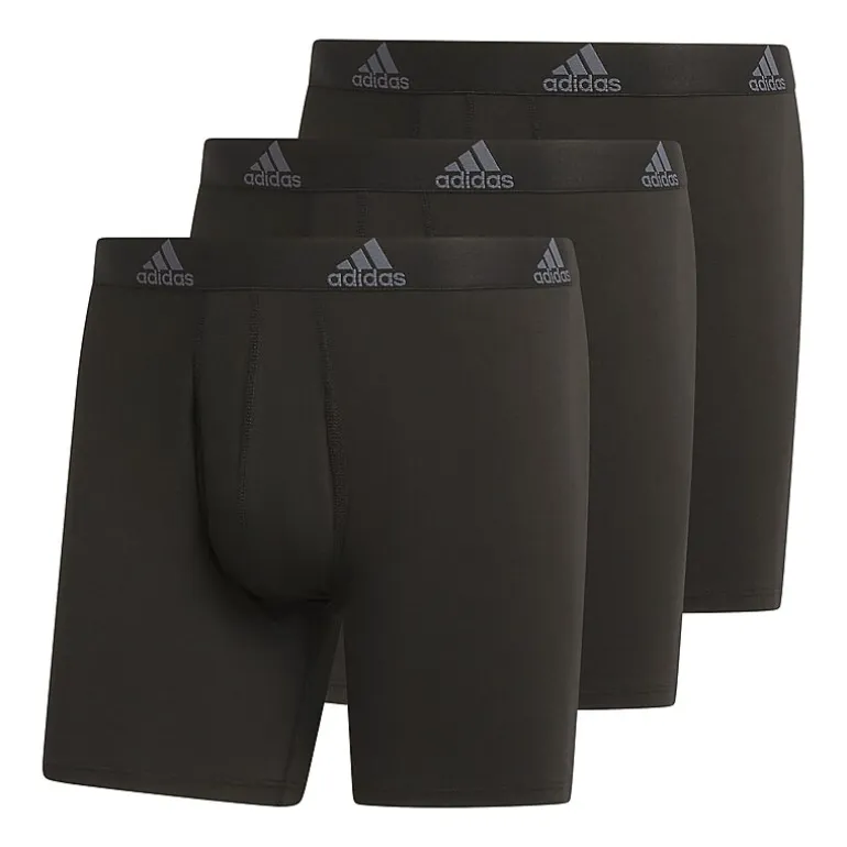 adidas Stretch Cotton Mens 3 Pack Boxer Briefs 5158001a