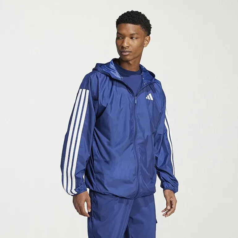 adidas 3 Stripe Mens Lightweight Windbreaker