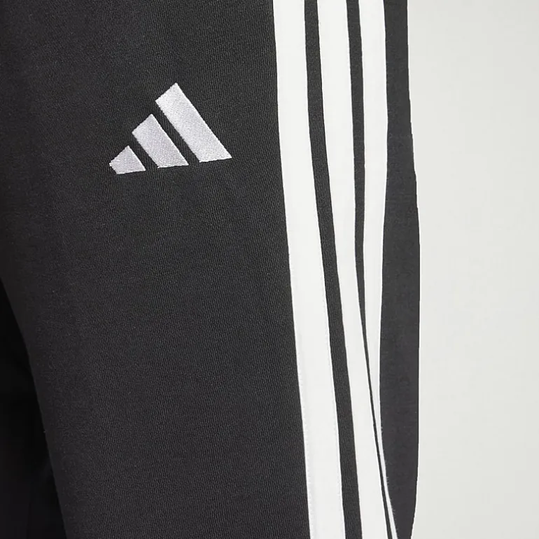 adidas 3 Stripe Mens Straight Mid Rise Regular Fit Big and Tall Fleece Sweatpant