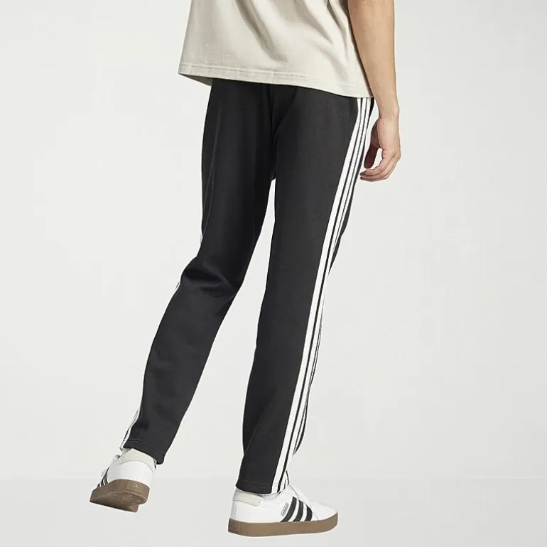 adidas 3 Stripe Mens Straight Mid Rise Regular Fit Big and Tall Fleece Sweatpant