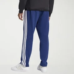 adidas 3 Stripe Mens Straight Mid Rise Regular Fit Big and Tall Fleece Sweatpant