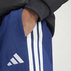 adidas 3 Stripe Mens Straight Mid Rise Regular Fit Big and Tall Fleece Sweatpant
