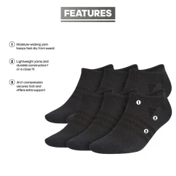 adidas Superlite Mens Multi-Pack 6 Pair No Show Socks