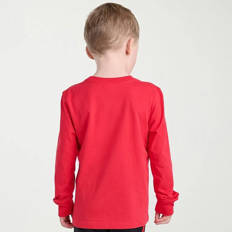 adidas Toddler Boys Crew Neck Long Sleeve Regular Fit Graphic T-Shirt