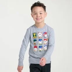 adidas Toddler Boys Crew Neck Long Sleeve Regular Fit Graphic T-Shirt