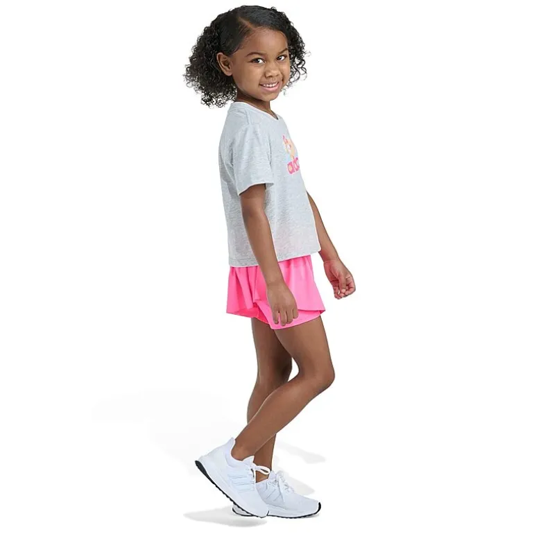 adidas Toddler Girls 2-pc. Short Set