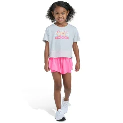 adidas Toddler Girls 2-pc. Short Set
