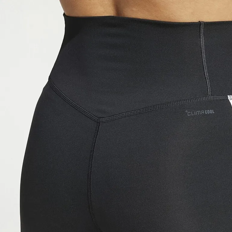 adidas Womens High Rise Knit Active Flare Full Length Leggings