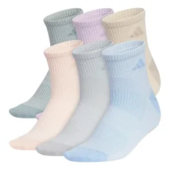 adidas Womens 6 Pair Quarter Ankle Socks