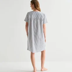 Adonna Womens Short Sleeve Mid Length Robe