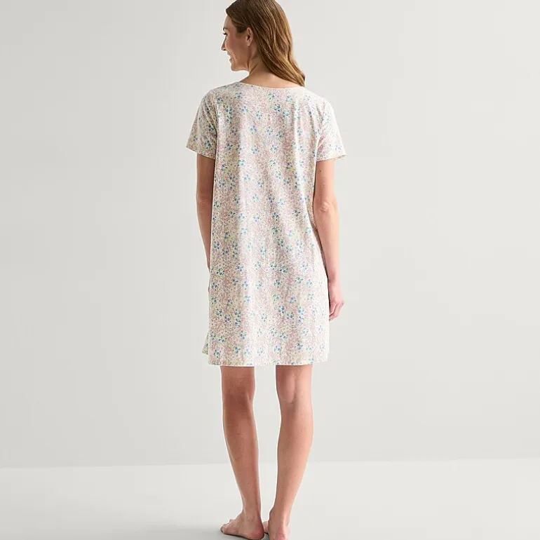 Adonna Womens Short Sleeve Nightgown