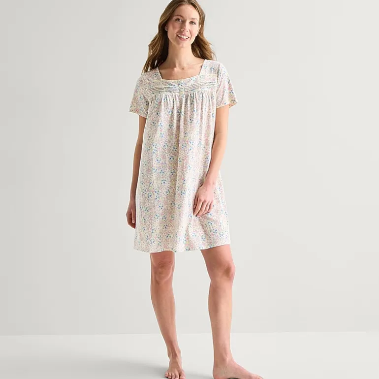 Adonna Womens Short Sleeve Nightgown