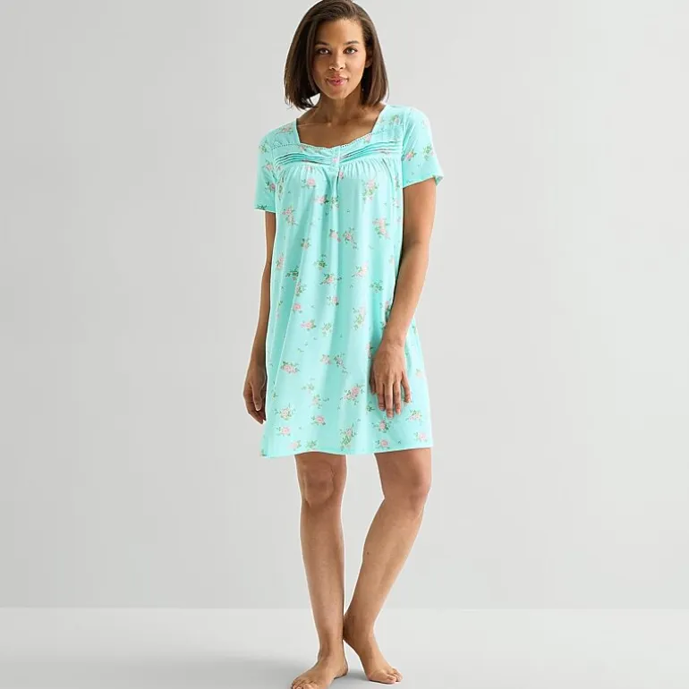 Adonna Womens Short Sleeve Nightgown