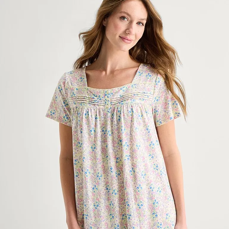 Adonna Womens Short Sleeve Nightgown
