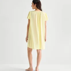 Adonna Womens Short Sleeve Round Neck Nightgown