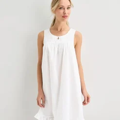 Adonna Womens Sleeveless Round Neck Nightgown