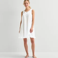 Adonna Womens Sleeveless Round Neck Nightgown