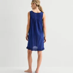 Adonna Womens Sleeveless Round Neck Nightgown