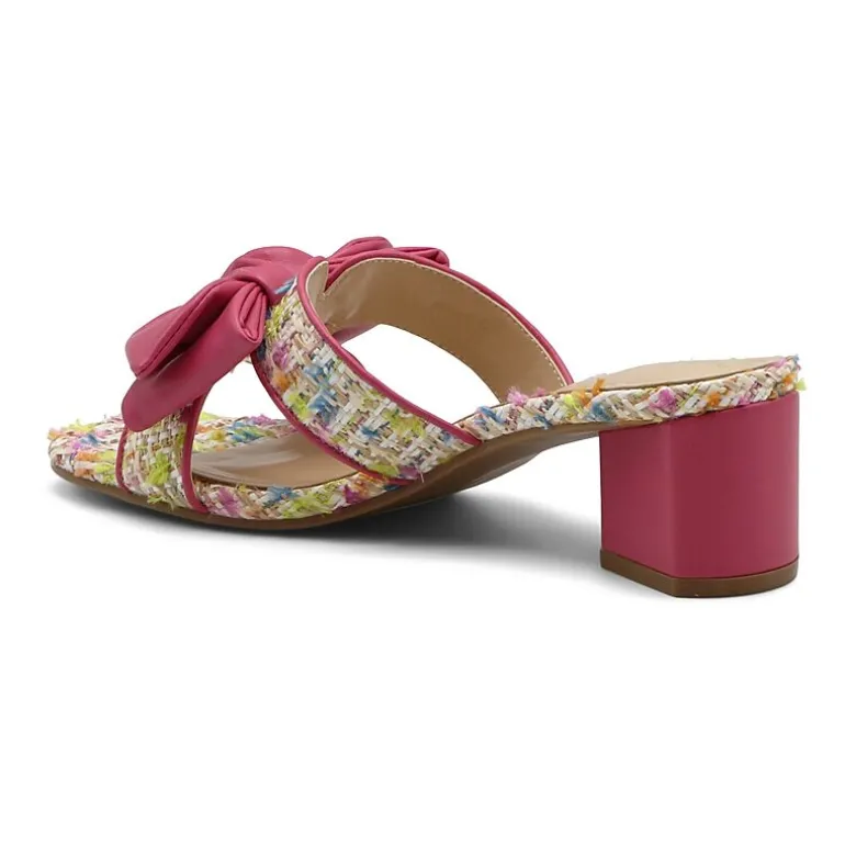 Adrienne Vittadini Womens Arnoldo Heeled Sandals