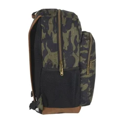 AD Sutton Kelty Camo Backpack with Faux Leather Trim