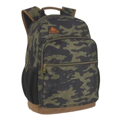 AD Sutton Kelty Camo Backpack with Faux Leather Trim