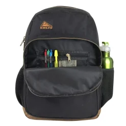 AD Sutton Kelty Camo Backpack with Faux Leather Trim