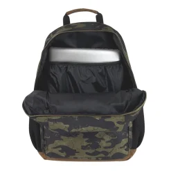 AD Sutton Kelty Camo Backpack with Faux Leather Trim