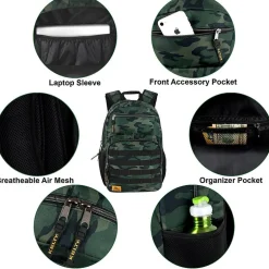 AD Sutton Kelty Camo Backpack with Daisy Chain Straps