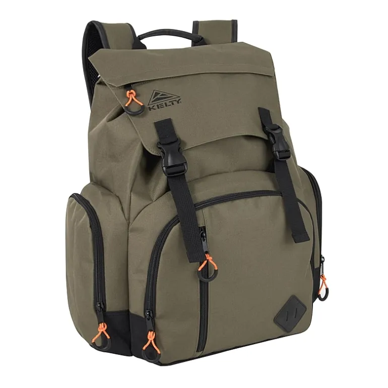 AD Sutton Kelty Deluxe Sport Flap Backpack with Drawstring