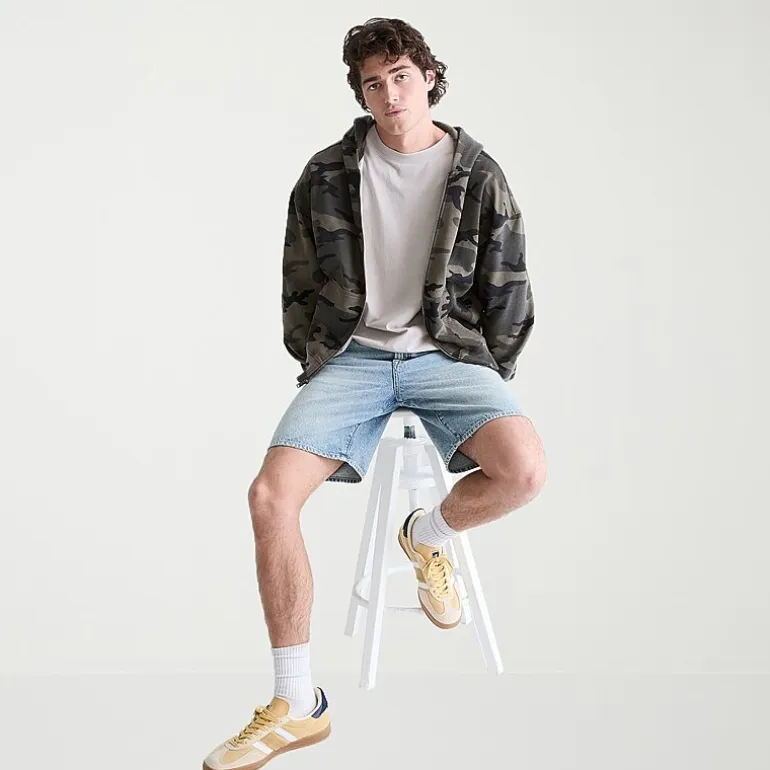 AEROPOSTALE Camo Cloud Soft Mens Long Sleeve Fleece Zipper Hoodie