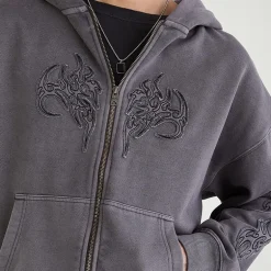 AEROPOSTALE Cloud Soft Graphic Mens Long Sleeve Fleece Zipper Hoodie