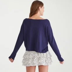 AEROPOSTALE Juniors Womens Round Neck Long Sleeve Pullover Sweater