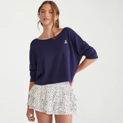 AEROPOSTALE Juniors Womens Round Neck Long Sleeve Pullover Sweater