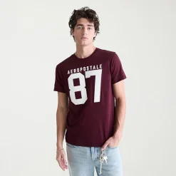AEROPOSTALE Mens Crew Neck Short Sleeve Classic Fit Graphic T-Shirt