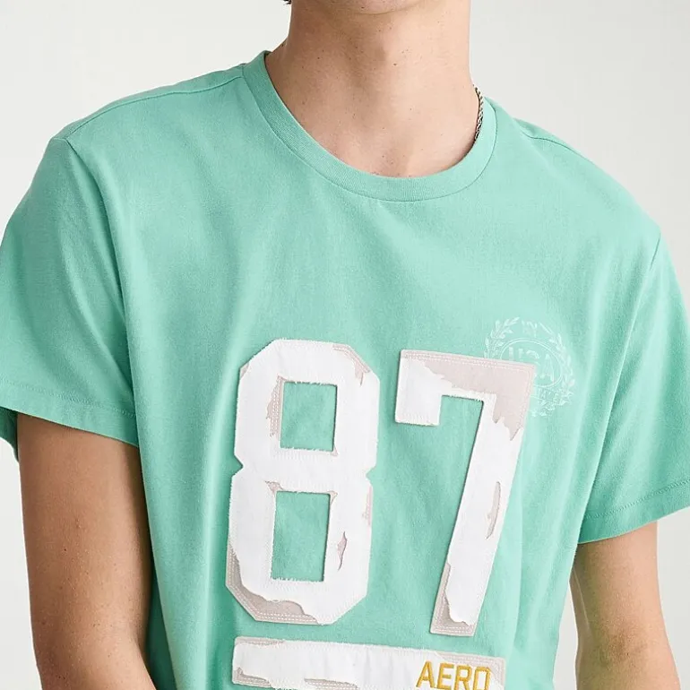 AEROPOSTALE Mens Crew Neck Short Sleeve Classic Fit Graphic T-Shirt