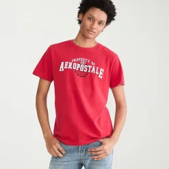 AEROPOSTALE Mens Crew Neck Short Sleeve Classic Fit Graphic T-Shirt