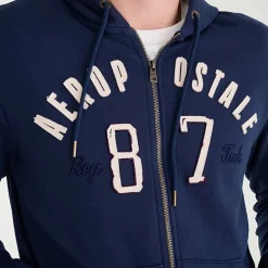 AEROPOSTALE Mens Long Sleeve Fleece Zipper Hoodie