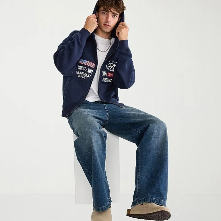 AEROPOSTALE Mens Long Sleeve Zipper Hoodie