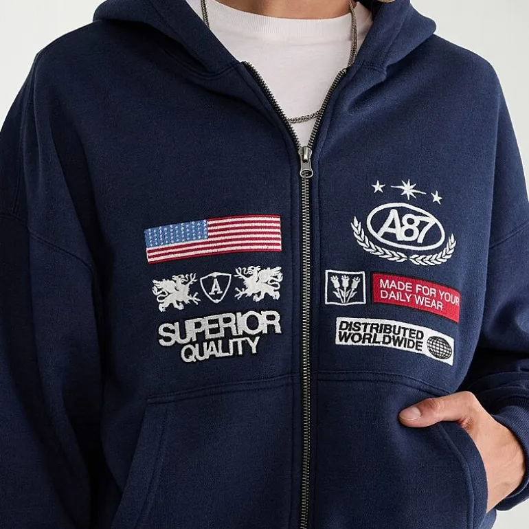 AEROPOSTALE Mens Long Sleeve Zipper Hoodie