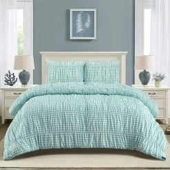 AEROPOSTALE Ruched Gingham Easy Care Comforter Set