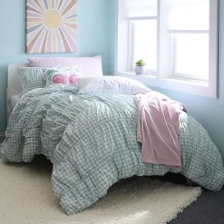 AEROPOSTALE Ruched Gingham Easy Care Comforter Set