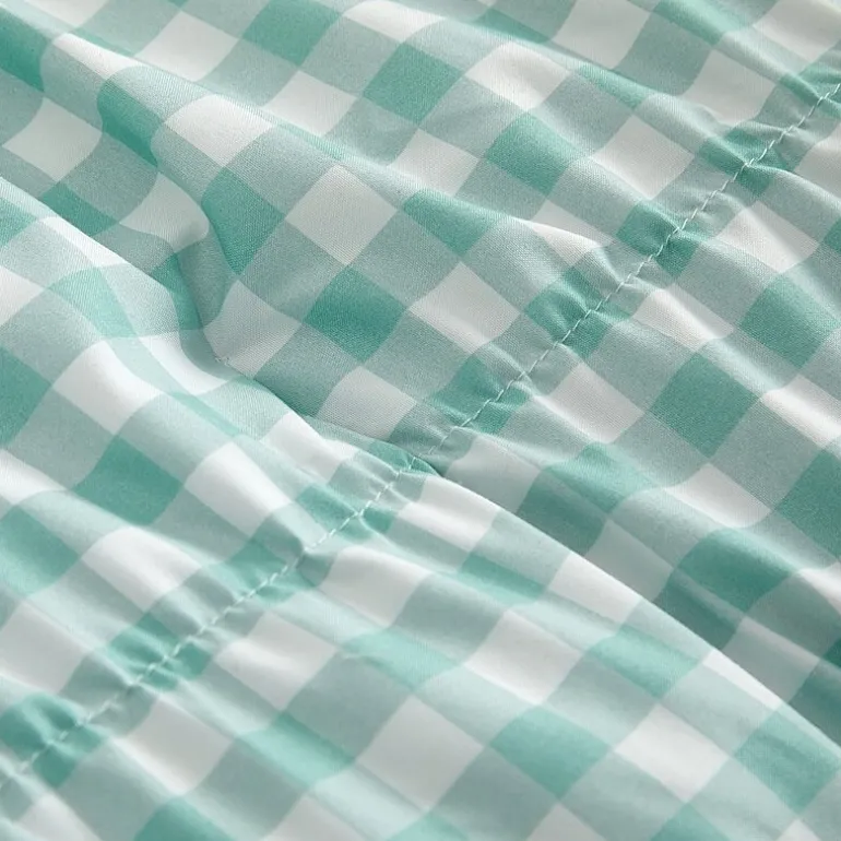 AEROPOSTALE Ruched Gingham Easy Care Comforter Set