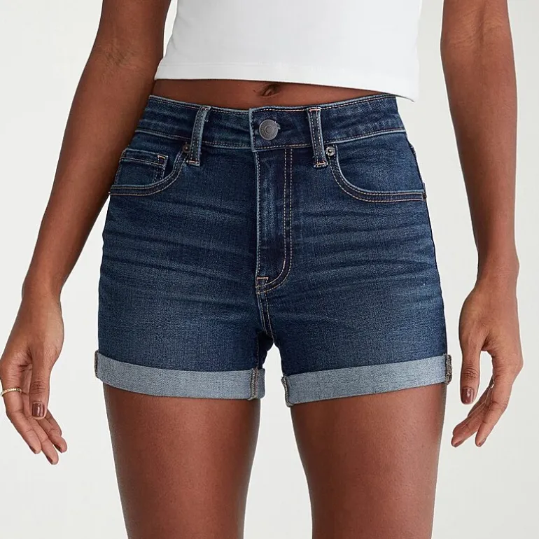 AEROPOSTALE Womens 3" High Rise Juniors Denim Short