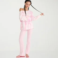AEROPOSTALE Womens Juniors Asymmetrical Neck Long Sleeve Sweatshirt