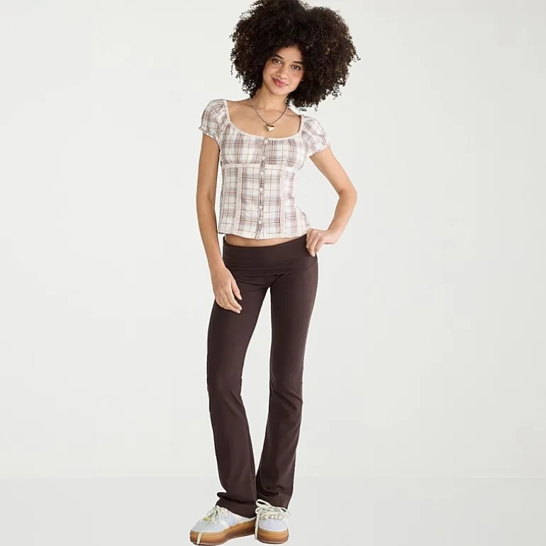 AEROPOSTALE Womens Juniors Bootcut Mid Rise Lounge Pant