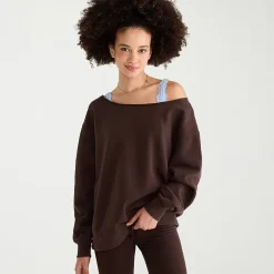AEROPOSTALE Womens Juniors Crew Neck Long Sleeve Sweatshirt