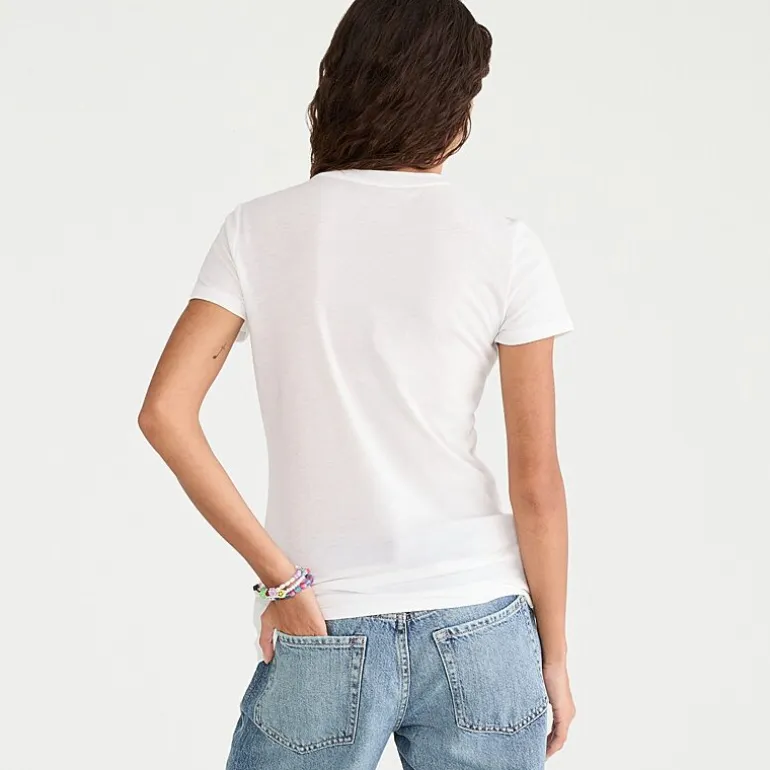 AEROPOSTALE Womens Juniors Crew Neck Short Sleeve Regular Fit Graphic T-Shirt