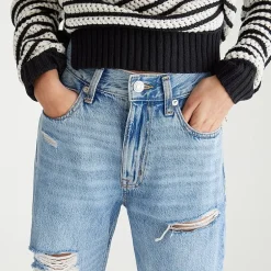 AEROPOSTALE Womens Juniors High Rise Baggy Fit Jean